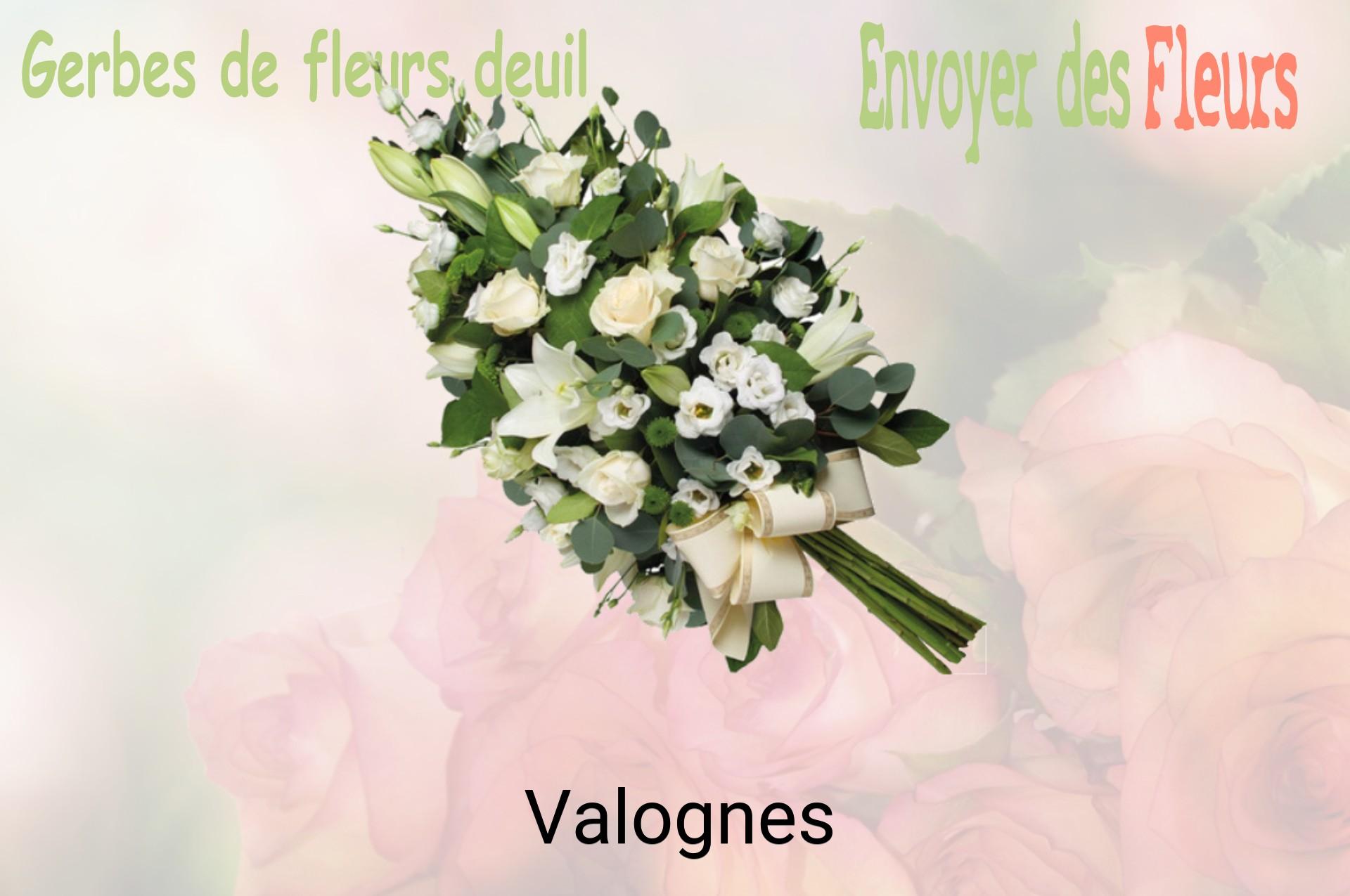Gerbe de fleurs de deuil livrée à Valognes